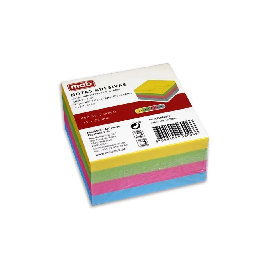 GENÉRICO ME POST-IT 76X76 4 CORES 100FLS