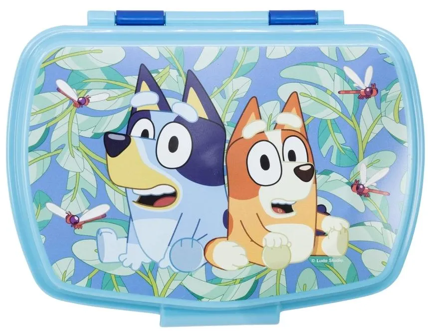 ESCOLAR ME LANCHEIRA RETANGULAR BLUEY E BINGO