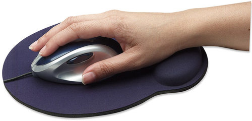 TAPETE PARA MOUSE MANHATTAN COM APOIO AZUL