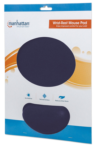 TAPETE PARA MOUSE MANHATTAN COM APOIO AZUL