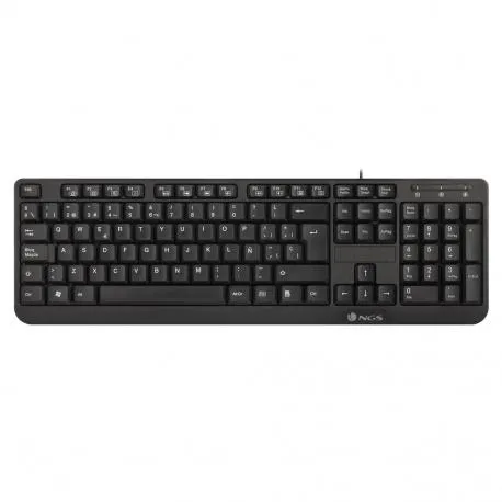 TECLADO NGS FUNKYV3 MULTIMÉDIA USB-A COM FIO PRETO