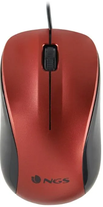 MOUSE NGS CREW 1200DPI USB COM FIO VERMELHO