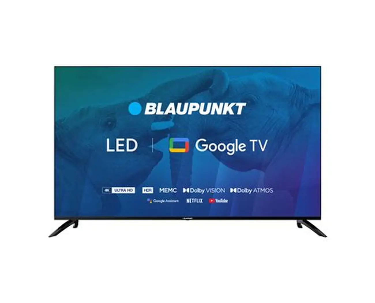 TV 43" SMART BLAUPUNKT LED 4K GOOGLE HDMI/USB/AV/RF/LAN/OPT
