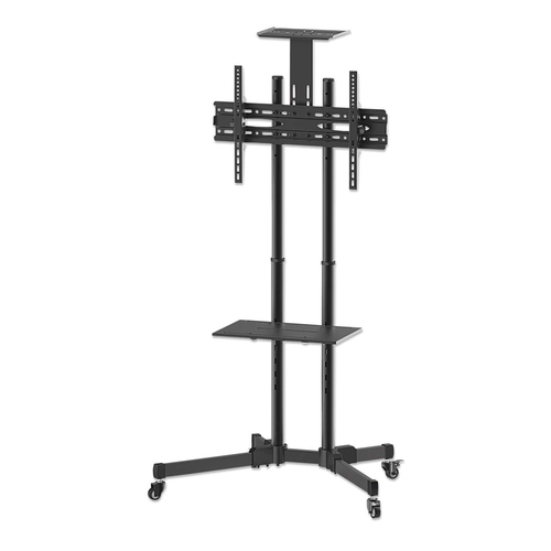 SUPORTE TV MANHATTAN 37" A 70" ATÉ 40KG COM RODAS