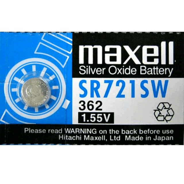 PILHA RELOGIO MAXELL SILVER OXIDE SR721SW 1UN 1.55V (1/5)