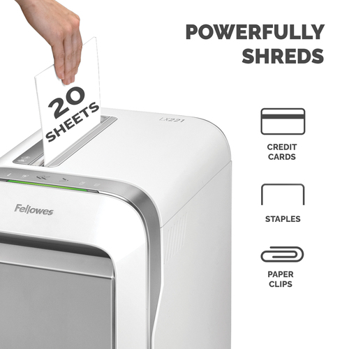 DESTRUIDOR DOCS FELLOWES LX221 BRANCO