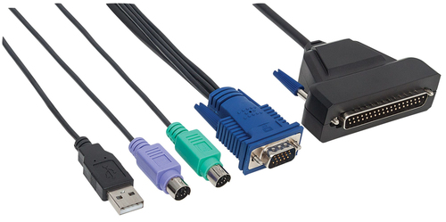 INTELLINET CABO VGA 1 PORT (M) PARA INTEL (M) 1.8MT KVM USB/VGA MANHATTAN PRETO