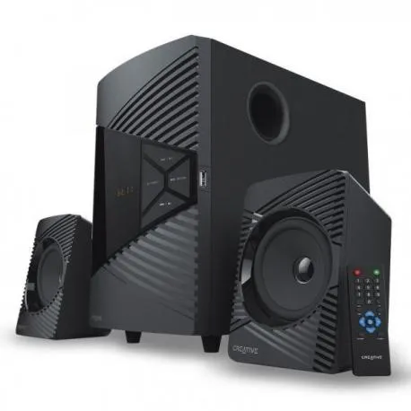 COLUNA CREATIVE SBS E2500 2.1 SUBWOOFER 30W RMS BT/USB-A/3.5MM PRETA