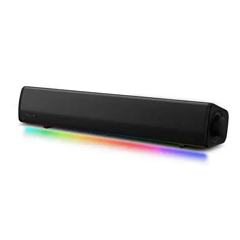 BARRA DE SOM CREATIVE SOUND BLASTER GS3 2.0 SOUNDBAR RGB 12W RMS BT/USB-C BRANCO