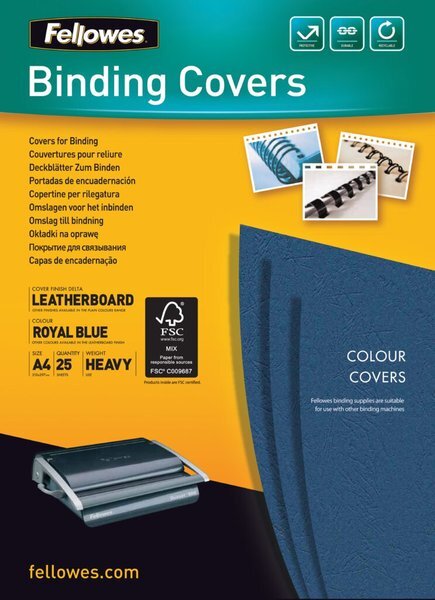 FELLOWES FE CAPAS PARA ENCAD.DELTA AZUL/25