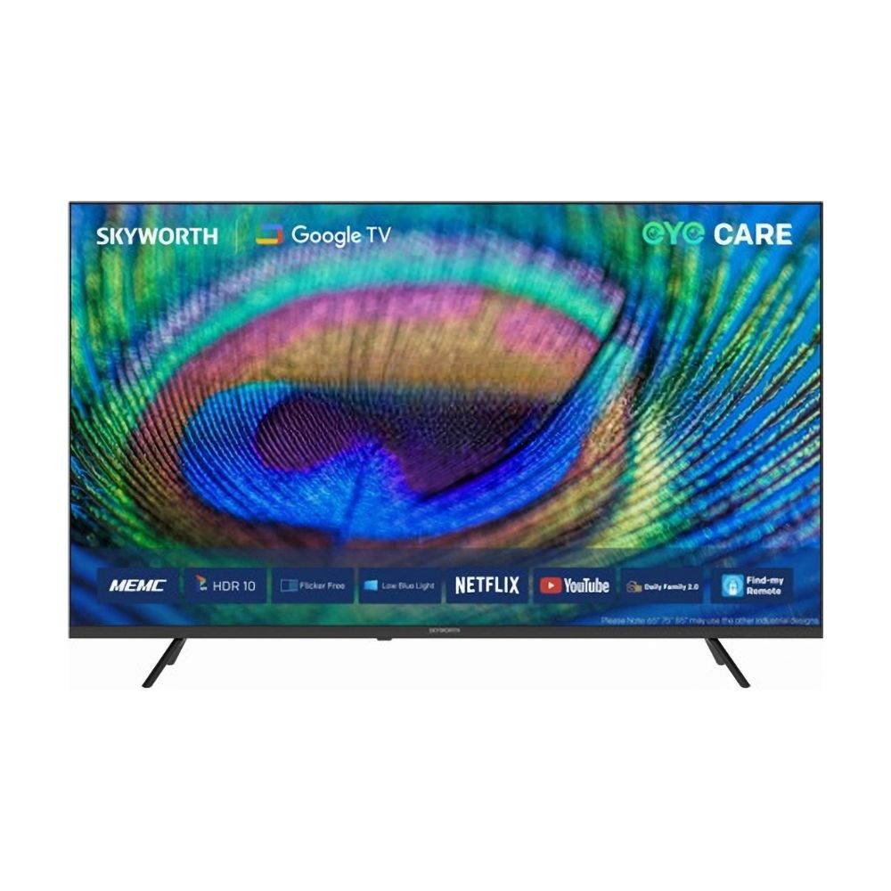 TV 55" SMART SKYWORTH LED 4K GOOGLE HDMI/USB/AV/RF/LAN/OPT