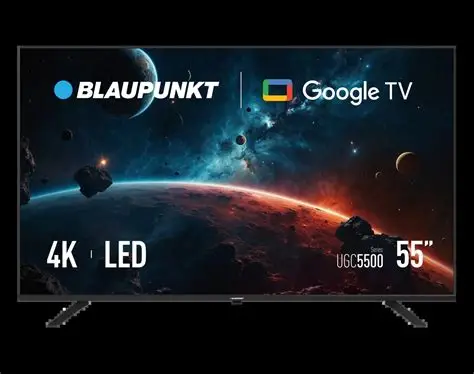 TV 55" SMART BLAUPUNKT LED 4K GOOGLE HDMI/USB/AV/LAN/OPT