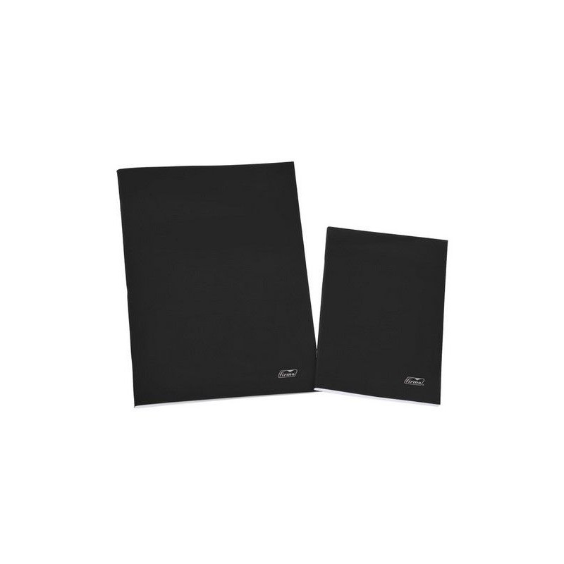 GENÉRICO ME CAD AGRAF A4 60G/80F LISO MARGEM VRM CAPA PRETA (1/10)