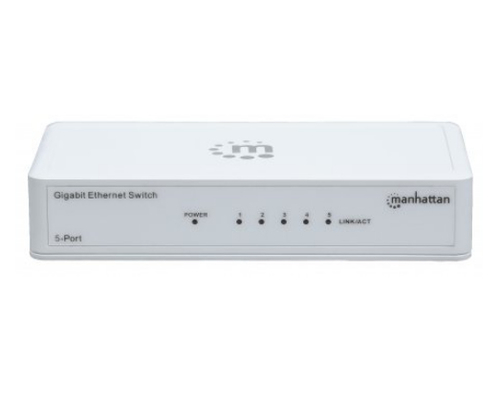 MANHATTAN SWITCH 5 MANHAT GIGA IEEE 802.3AZ PLASTICO