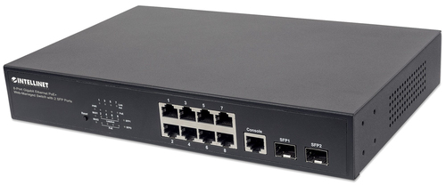 SWITCH 8 INTELLINET ETHERNET POE WEB 2XSFP PORTAS