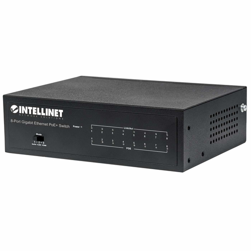 SWITCH 8 INTELLINET 10/100 GIGABIT ETHERNET POE+SWITCH