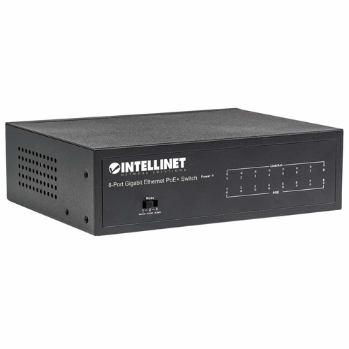 SWITCH 8 INTELLINET 10/100 GIGABIT ETHERNET POE+SWITCH