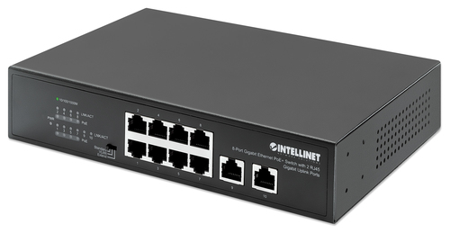 SWITCH 8 INTELLINET ETHERNET POE+ 2XRJ45