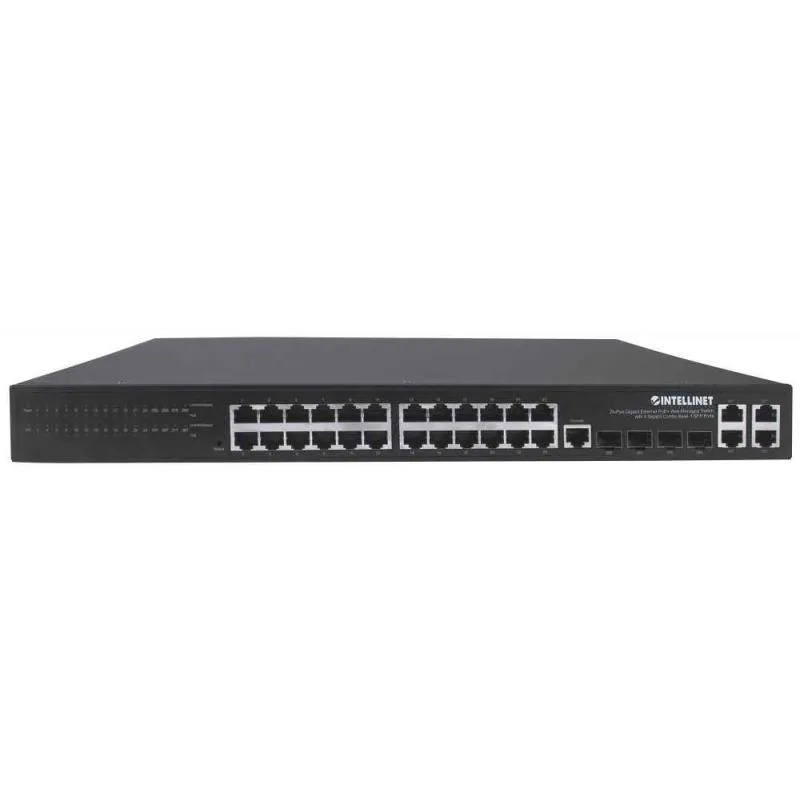 INTELLINET SWITCH 24 INTELL GIGA + 4 GIGA GESTA + PORTAS COMBO BASE-T/SFP