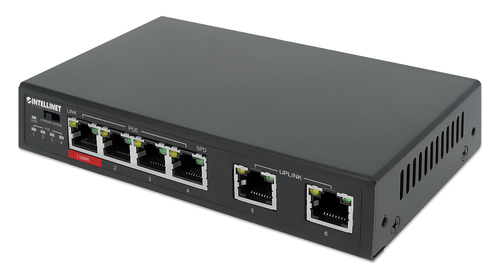 SWITCH 6 INTELLINET ETHERNET 4 PORTAS POE 1 X HIGH-POWER
