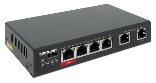 SWITCH 6 INTELLINET ETHERNET 4 PORTAS POE 1 X HIGH-POWER