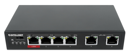 SWITCH 6 INTELLINET ETHERNET 4 PORTAS POE 1 X HIGH-POWER