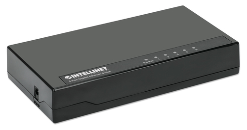 SWITCH 5 INTELLINET 10/100/1000 GIGABIT PLASTICO PRETO