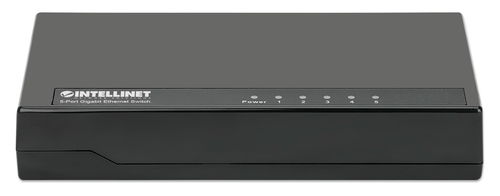 SWITCH 5 INTELLINET 10/100/1000 GIGABIT PLASTICO PRETO