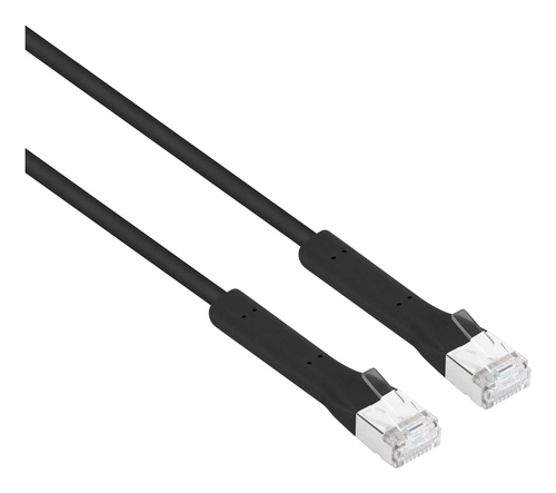 CABO DE REDE RJ45 INTELLINET 0.5M CAT6A F/FTP SLIM 32 AWG ETHERNET PRETO