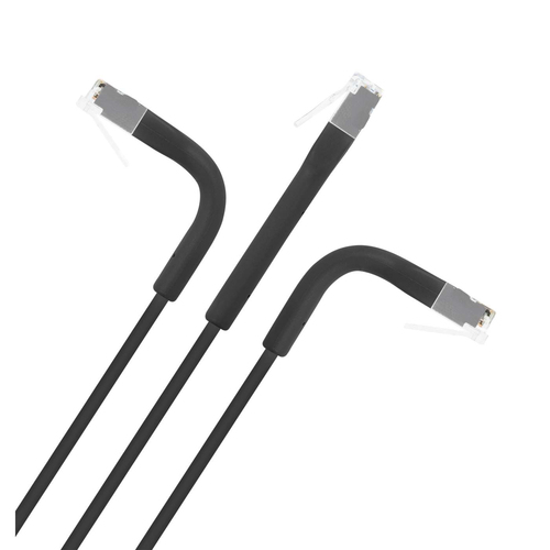 CABO DE REDE RJ45 INTELLINET 1M CAT6A F/FTP SLIM 32 AWG ETHERNET PRETO