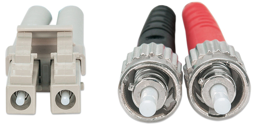 INTELLINET PATCH CABLE F.O. ST/LC 2M DUPLEX MULTIMODE 50/125 OM3