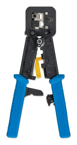 ALICATE CRAVAR REDE RJ45 INTELLINET CATRACA 220MM