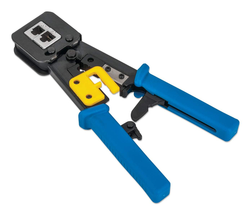 ALICATE CRAVAR REDE RJ45 INTELLINET CATRACA 220MM