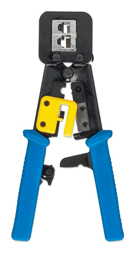ALICATE CRAVAR REDE RJ45 INTELLINET CATRACA 220MM