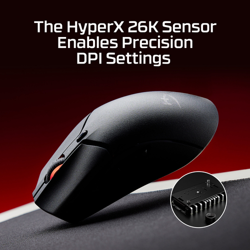 HPI MOUSE HP HYPERX PULSEFIRE HASTE 2 MINI GAMING 26000DPI WIRELESS PRETO