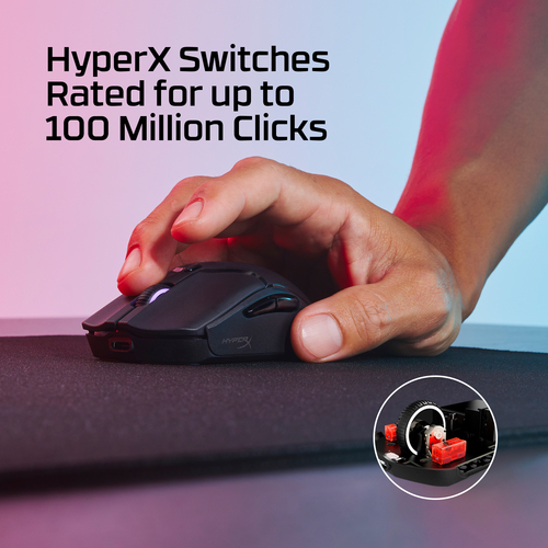 HPI MOUSE HP HYPERX PULSEFIRE HASTE 2 MINI GAMING 26000DPI WIRELESS PRETO