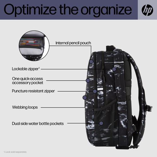 HPI MOCHILA 15.6" HP CAMPUS XL MARMORE