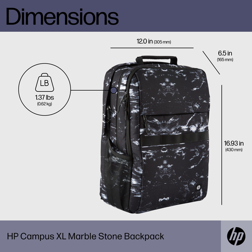 HPI MOCHILA 15.6" HP CAMPUS XL MARMORE