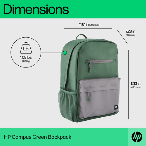 HPI MOCHILA 15.6" HP CAMPUS VERDE