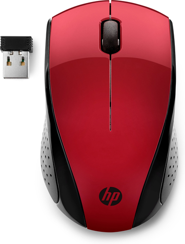 HPI MOUSE HP 220 1000DPI WIRELESS VERMELHO