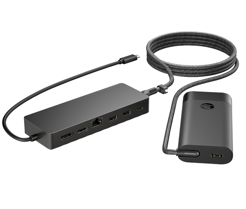 HPI HUB USB-C + CARREGADOR PORT HP PARA 1HDMI/1USB-COM 1DP/1RJ45/2USB-A