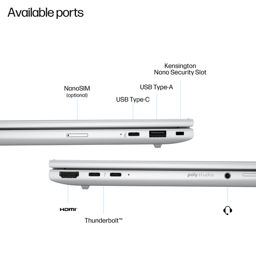 HPI PORTÁTIL HP 16" ELITEBOOK 860 U5-225U INTEL GRAPHICS 32GB 512GB SSD WUXGA W11P PRATA ELITEBOOK 860 G1I
