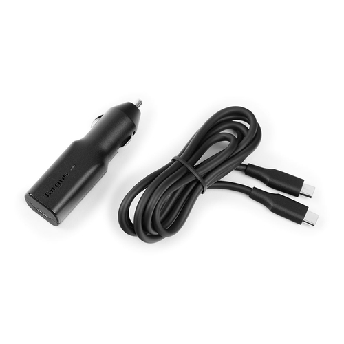 CARREGADOR CARRO TARGUS 45W 1 USB-C PD FAST CHARGE PRETO