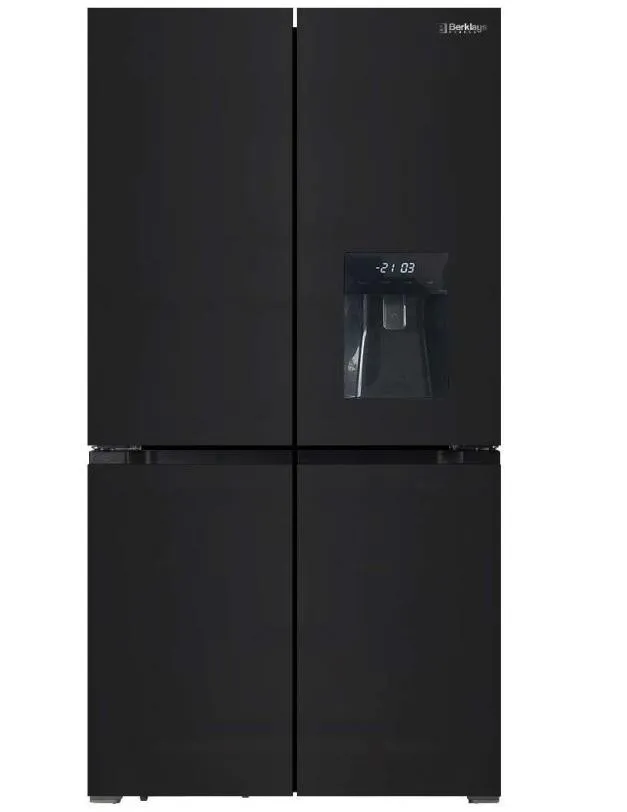GD FRIG BERKLAYS 567L 91X193CM NOFROST 4PORTAS DISP.AGUA BLACK INOX