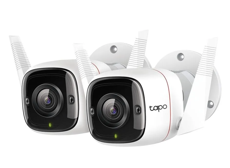 CAM WIRELESS TP-LINK OUTDOOR 3MP MOTION DETECTION 2UN TAPO