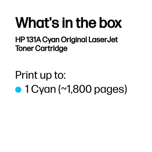 HPI TO HP CF211A CYAN M276 131A A2 TONNERS