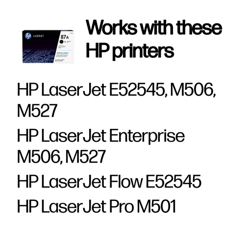 HPI TO HP CF287A * M500 SERIES A2 TONNERS