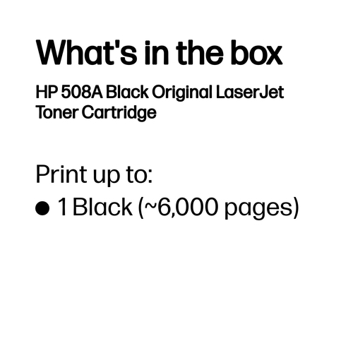 HPI TO HP CF360A * PRETO M550 SERIES 6K PAG 508A