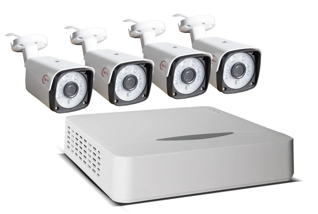 WINTECH KIT VIGILANCIA AHD 4CH 4*C1069AH4 CAM 1080P SEM HDD
