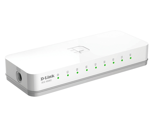 SWITCH 8 DLINK 10/100 SEM GESTÃO PLÁSTICO